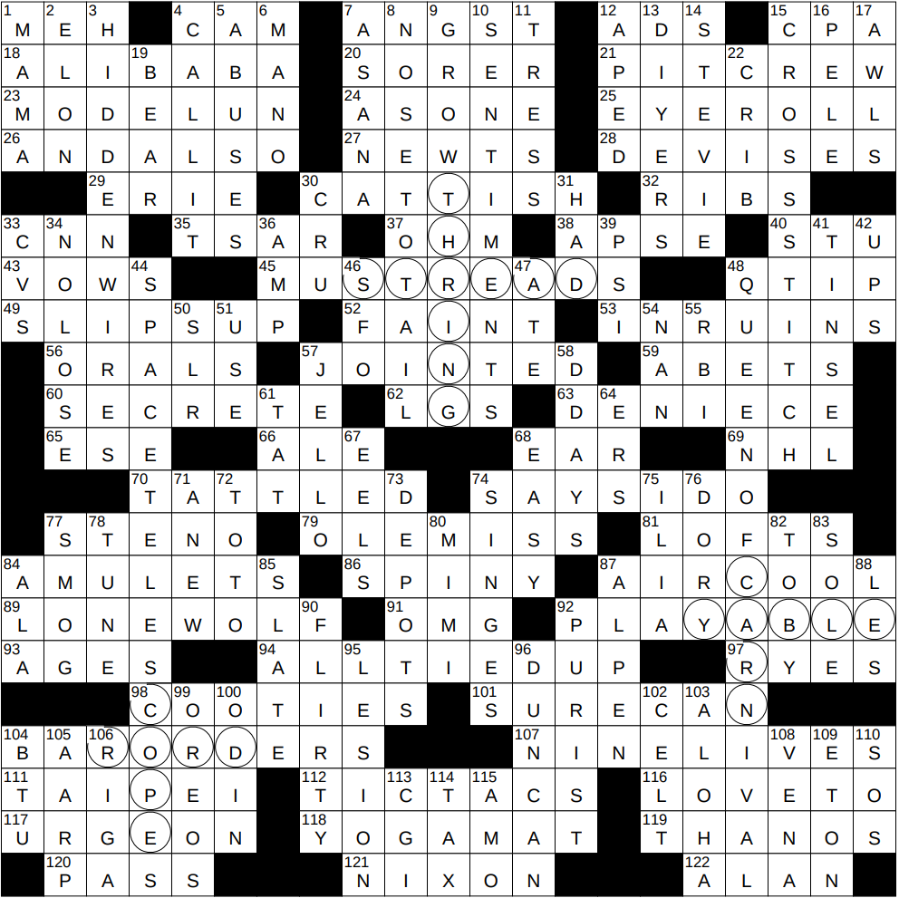 in unison crossword clue