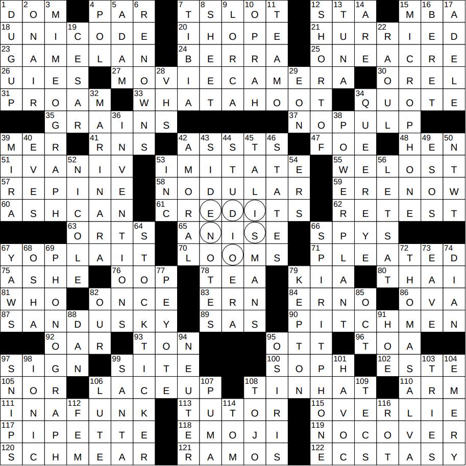 0211 24 NY Times Crossword 11 Feb 24 Sunday NYXCrossword
