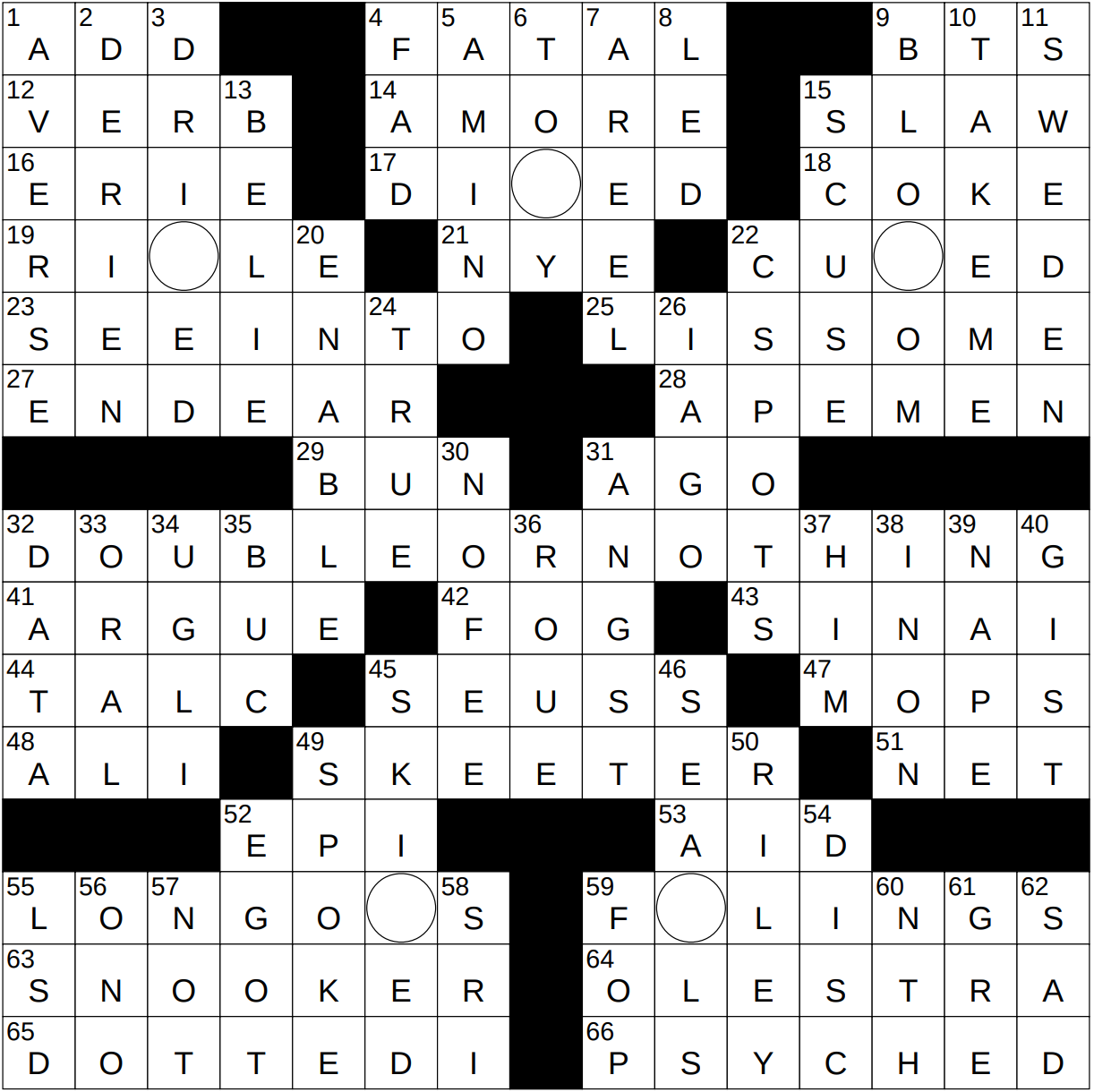 0215 24 NY Times Crossword 15 Feb 24 Thursday NYXCrossword
