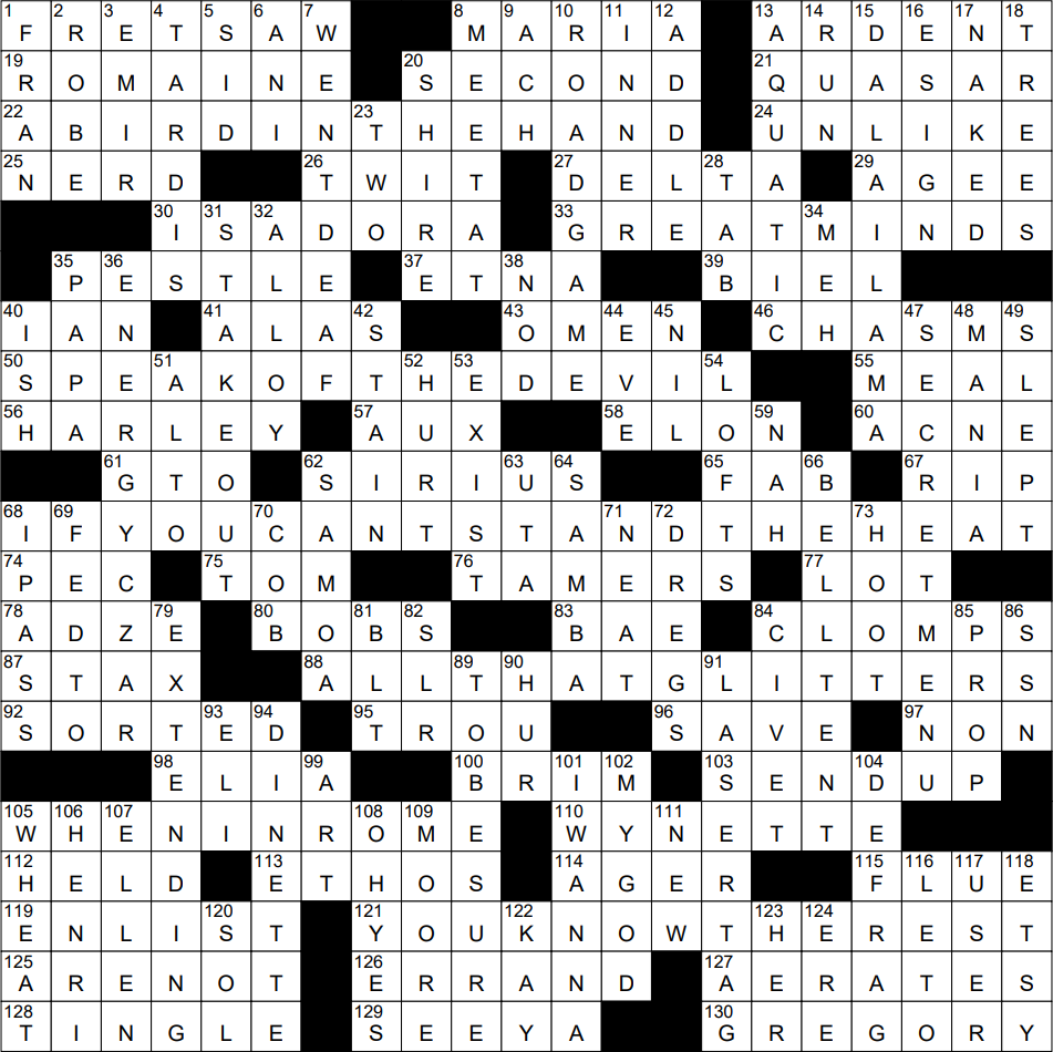 0409 23 NY Times Crossword 9 Apr 23 Sunday NYXCrossword