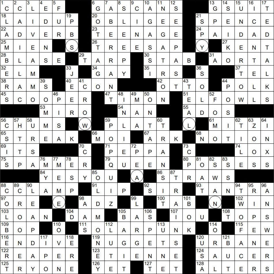 new york times crossword puzzle today answers