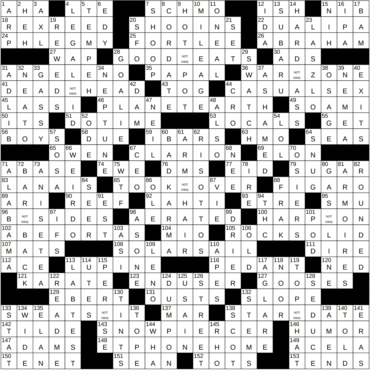 literally our thing nyt crossword