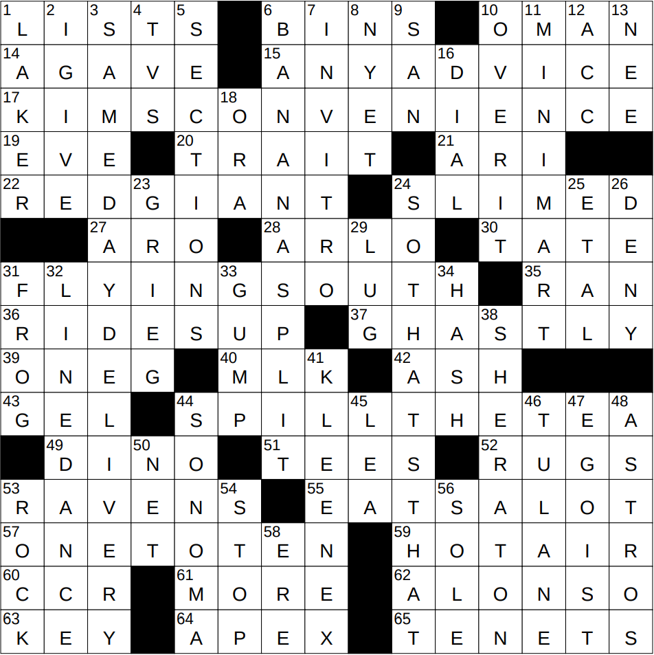 0517 25 NY Times Crossword 17 May 25 Saturday NYXCrossword