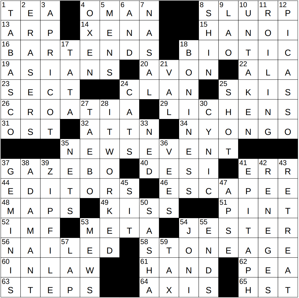 0523 23 NY Times Crossword 23 May 23 Tuesday NYXCrossword