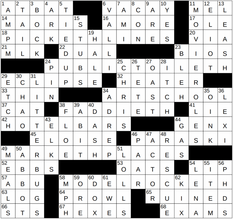0608 22 NY Times Crossword 8 Jun 22 Wednesday NYXCrossword