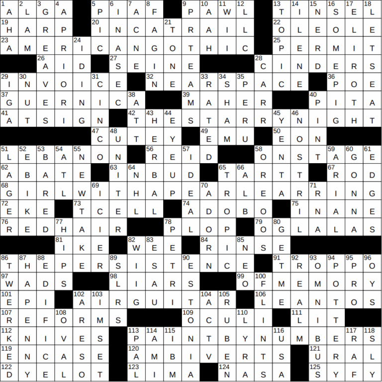 0623 24 NY Times Crossword 23 Jun 24 Sunday NYXCrossword