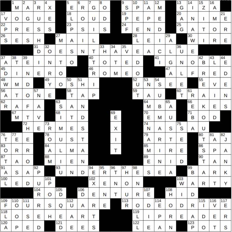 0706 25 NY Times Crossword 6 Jul 25 Sunday NYXCrossword