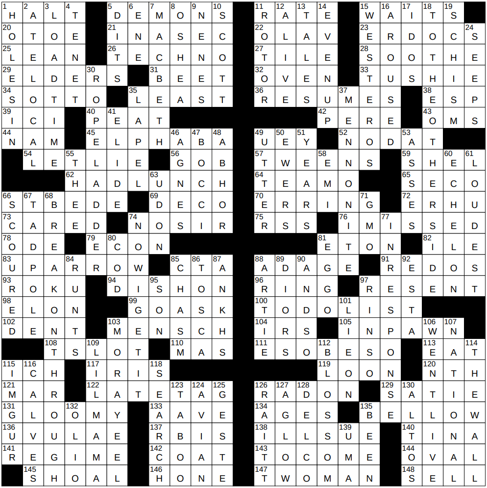 plant matter nyt crossword