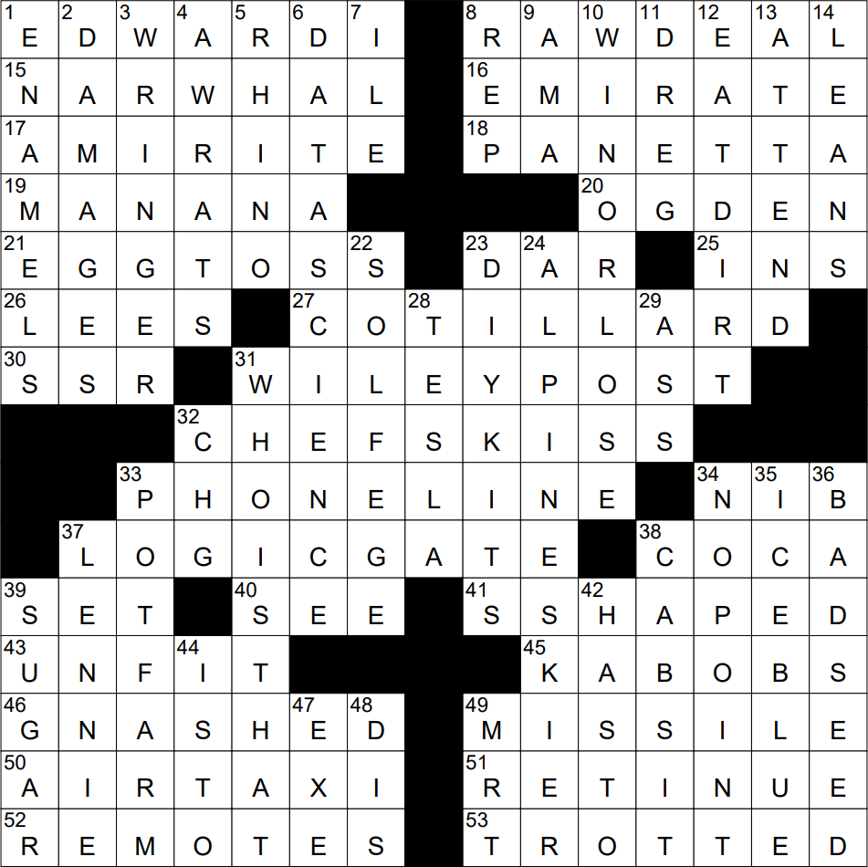 crossword solution new york times