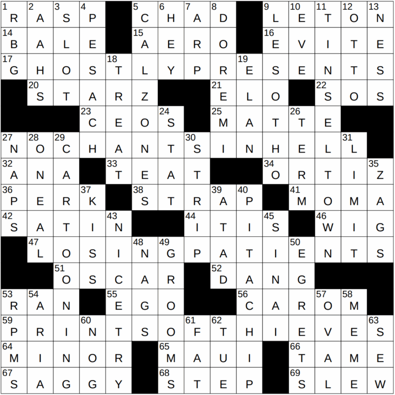 0809 23 NY Times Crossword 9 Aug 23 Wednesday NYXCrossword
