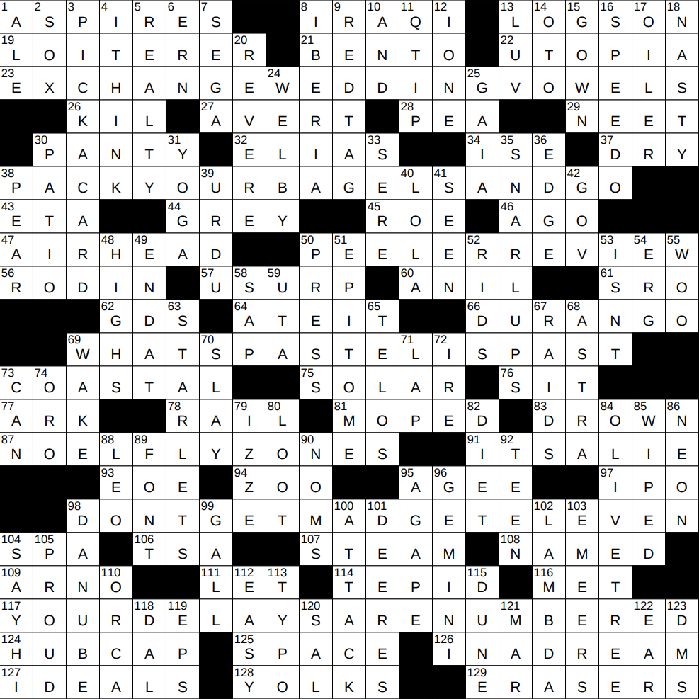 0811 24 NY Times Crossword 11 Aug 24 Sunday NYXCrossword