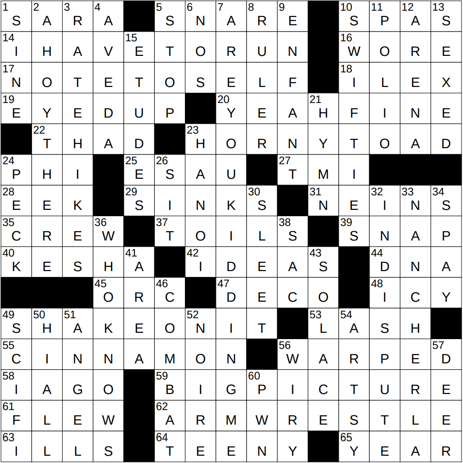 0823 24 NY Times Crossword 23 Aug 24 Friday NYXCrossword