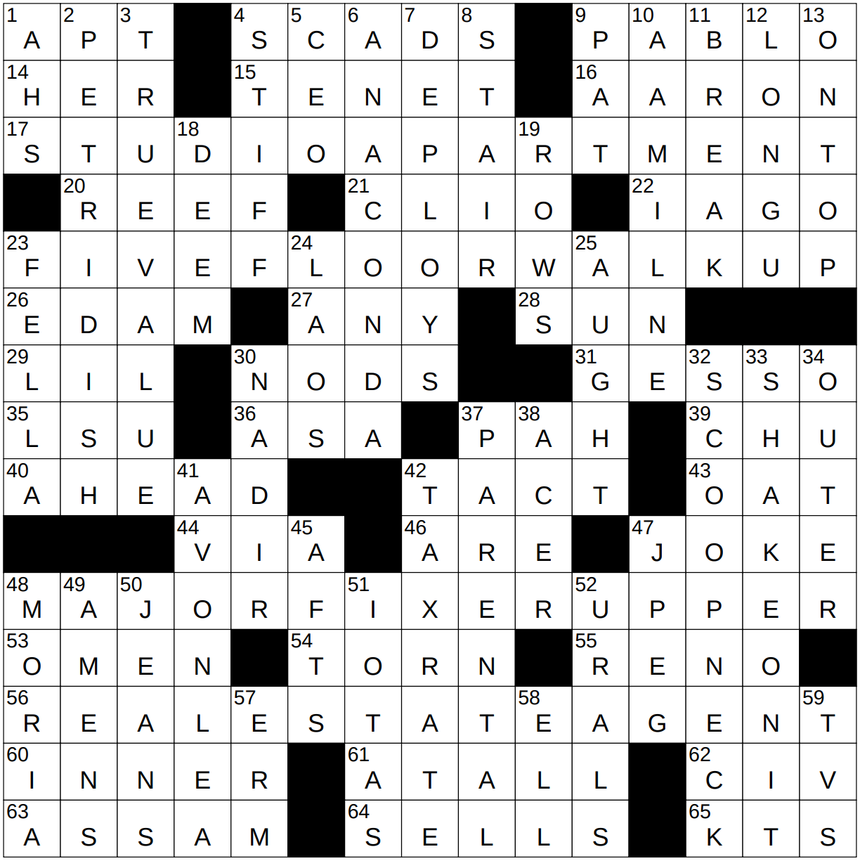 0824 22 NY Times Crossword 24 Aug 22 Wednesday NYXCrossword