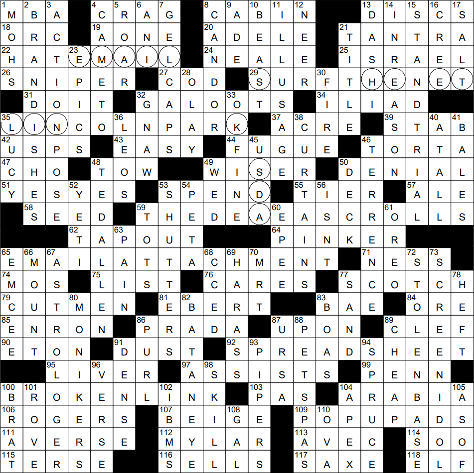 0903 23 NY Times Crossword 3 Sep 23 Sunday NYXCrossword