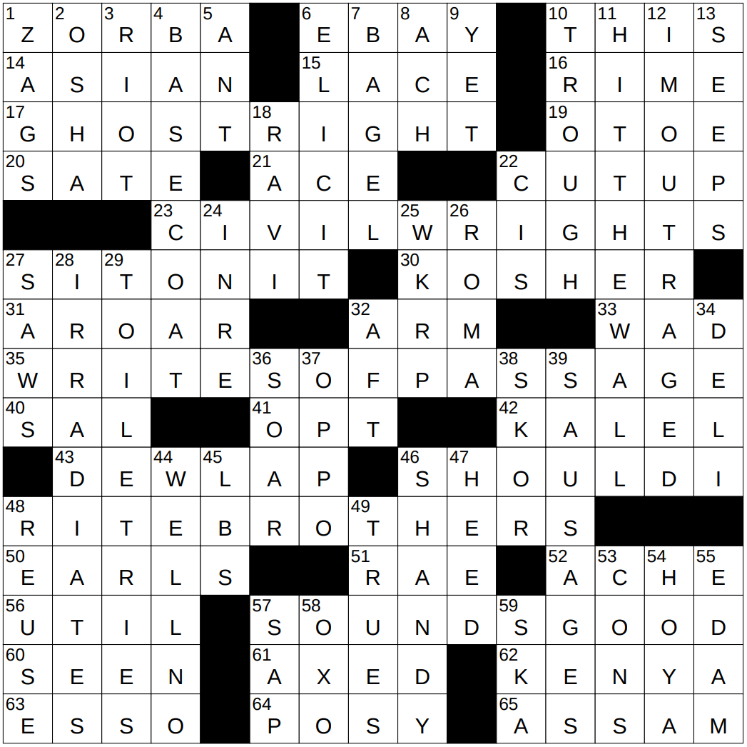 0906 23 NY Times Crossword 6 Sep 23 Wednesday NYXCrossword