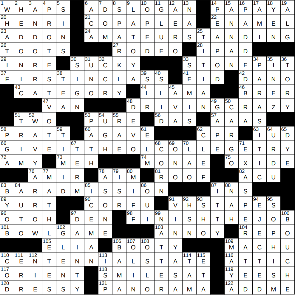 0908 24 NY Times Crossword 8 Sep 24 Sunday NYXCrossword