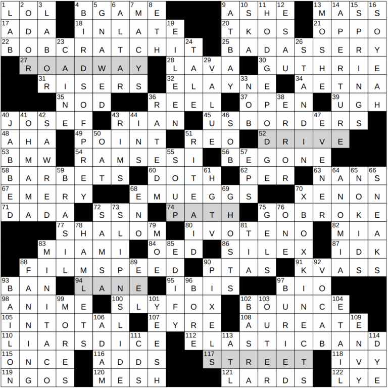 0910 23 NY Times Crossword 10 Sep 23 Sunday NYXCrossword