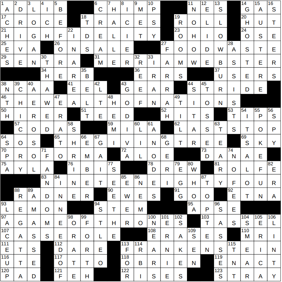 0915 24 NY Times Crossword 15 Sep 24 Sunday NYXCrossword
