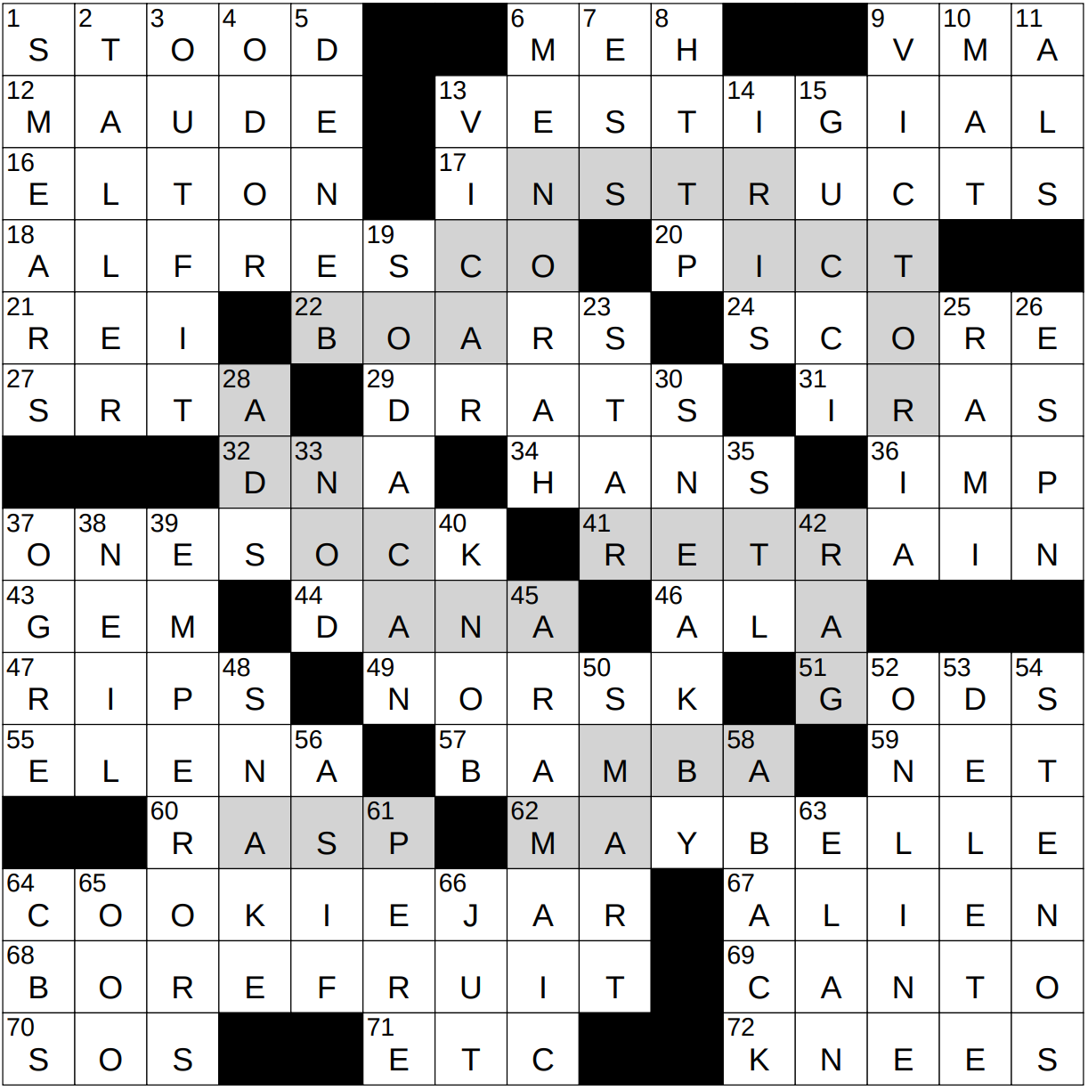 venomous snake crossword clue