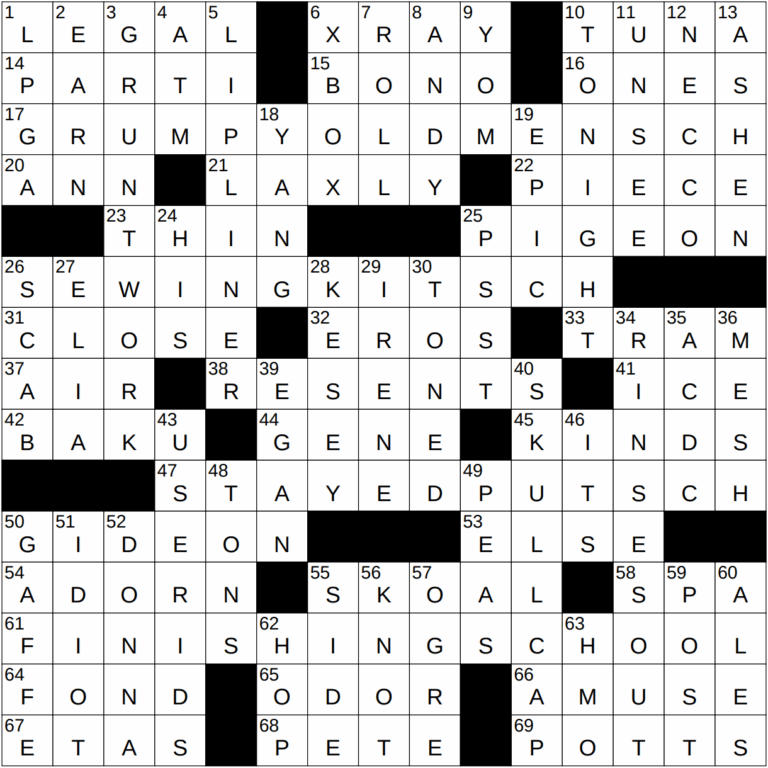 1212 23 NY Times Crossword 12 Dec 23 Tuesday NYXCrossword
