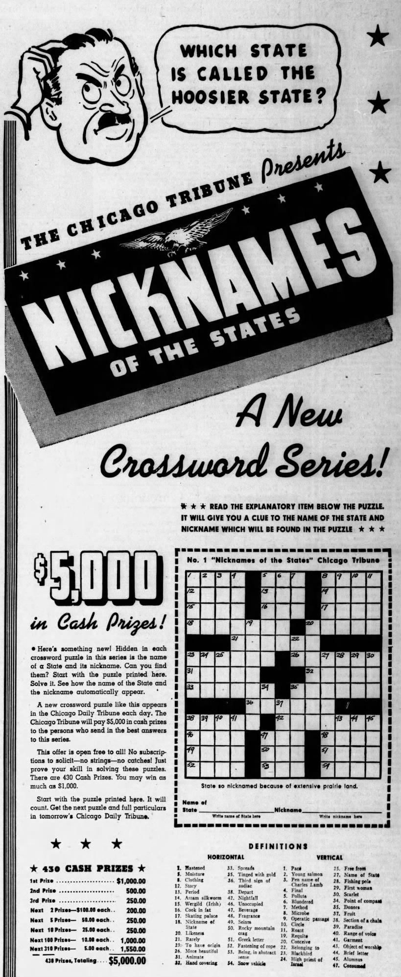 1939 The Year In Crosswords 2 Of 2 T Campbell s Grid