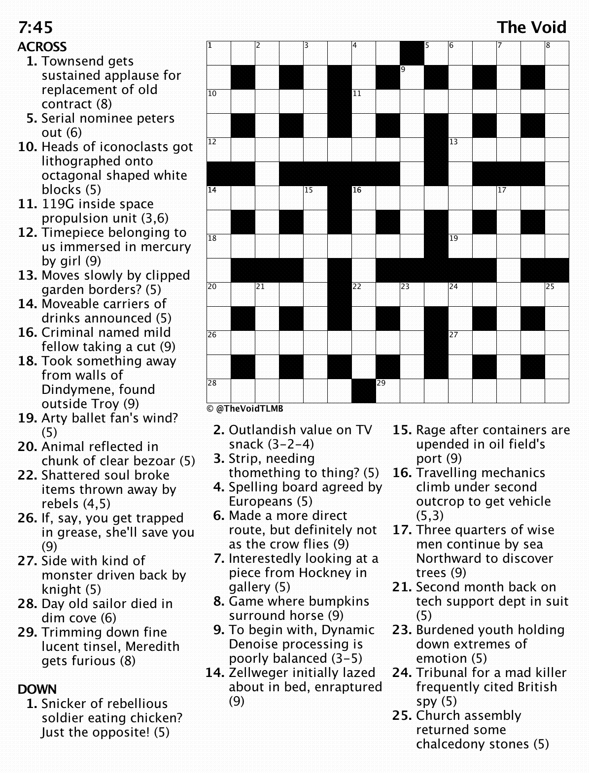 burdened with crossword clue