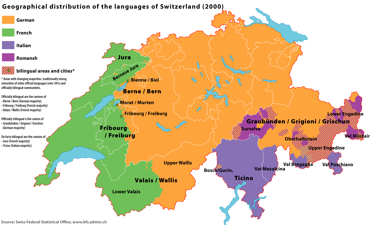 A Correlation Between Language And Voting On Immigration In Swiss Referendums Languages Of The World