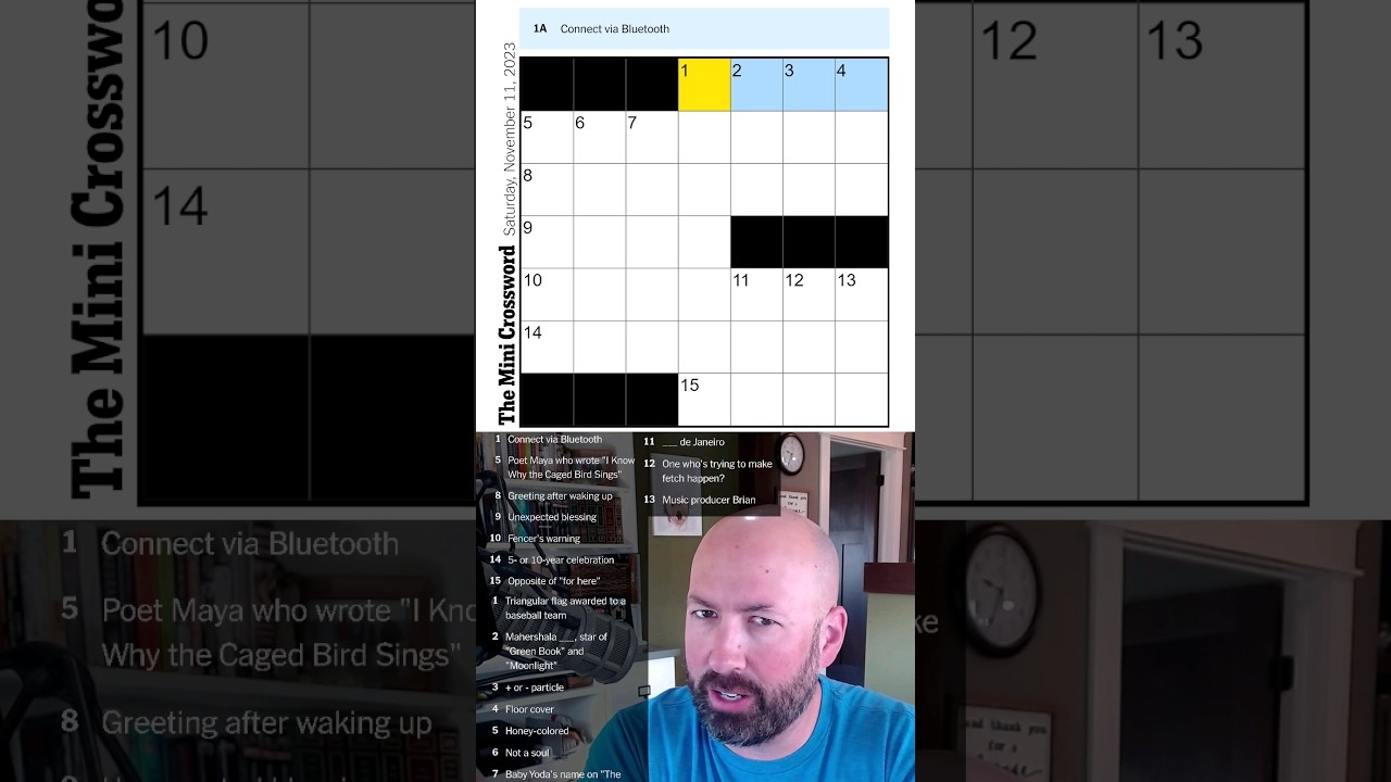 A not So Mini Crossword In about A Minute YouTube