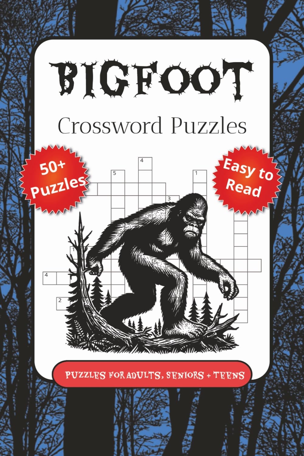 Amazon Bigfoot Crossword Puzzles Crossword Puzzles With Easy To Read Print About Yeti Bigfoot Sasquatch And More 6x9 Inches 120 Pages 50 Puzzles Gift For Vacations Holidays And Free Times 9798286983223 Books 