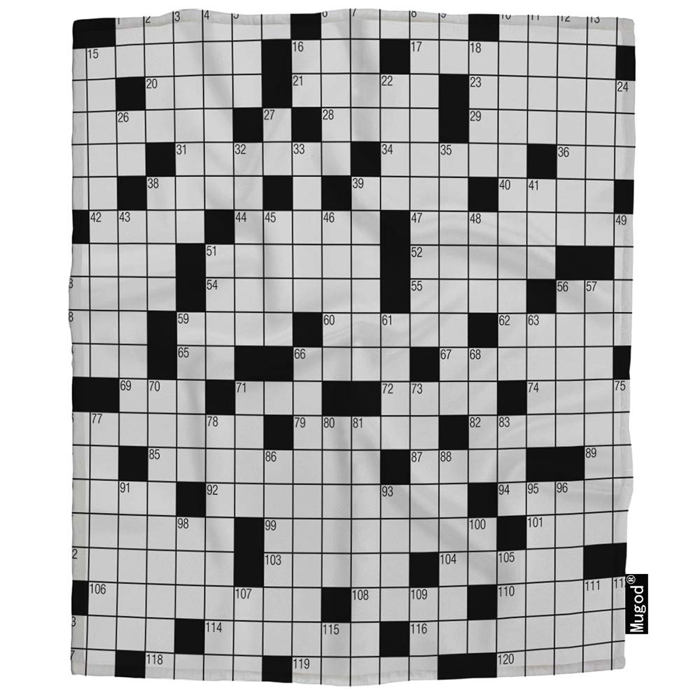 Amazon Mugod Crossword Puzzle Throw Blanket Pastime Brainteaser Square Boxes Digital Game Soft Cozy Fuzzy Warm Flannel Blankets Decorative For Baby Toddler Swaddle Dog Cat 30X40 Inch Home Kitchen