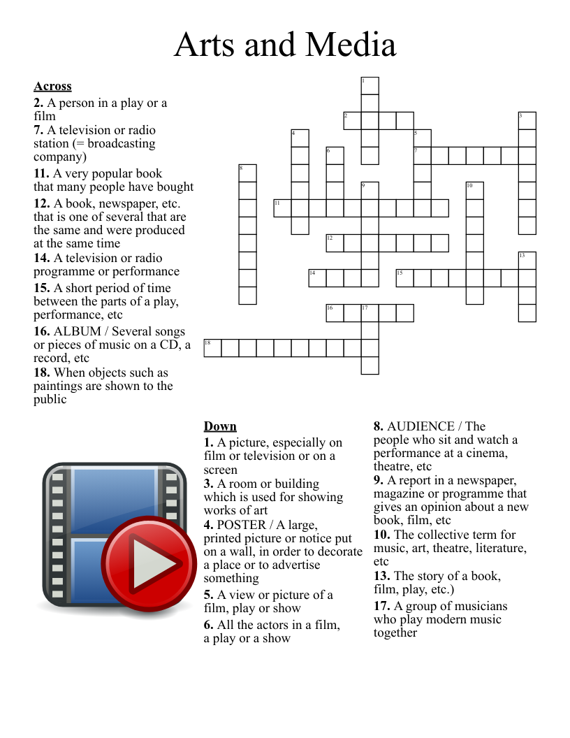 animation frame crossword clue