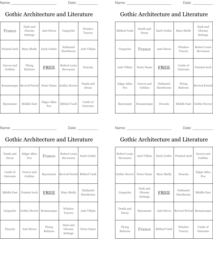 Art And Architecture Crossword WordMint