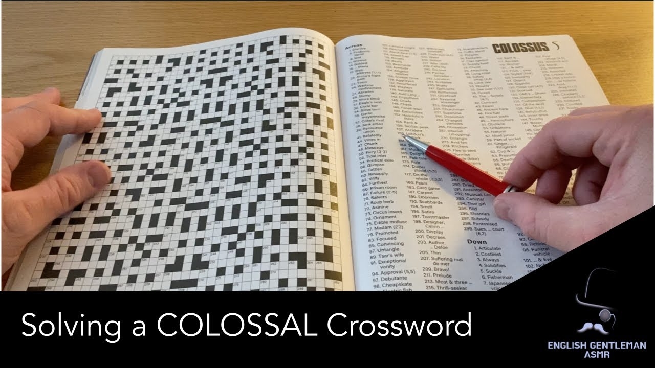 ASMR Colossal Crossword Challenge Relaxation Focus Background Sounds YouTube