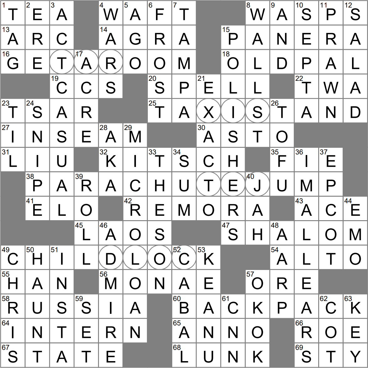 Bakery cafe Chain Crossword Clue Archives LAXCrossword