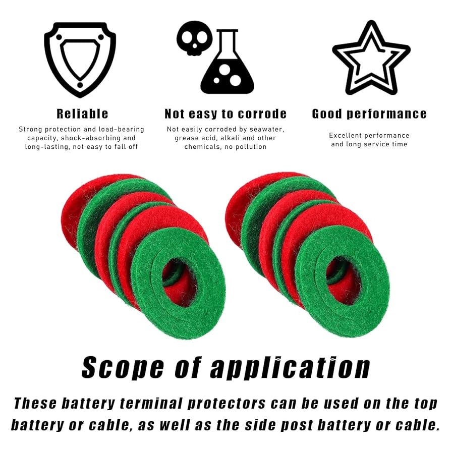 Battery Terminal 8 Pcs Anti Corrosion Washers Fiber Battery Universal Protect Crossword Clue