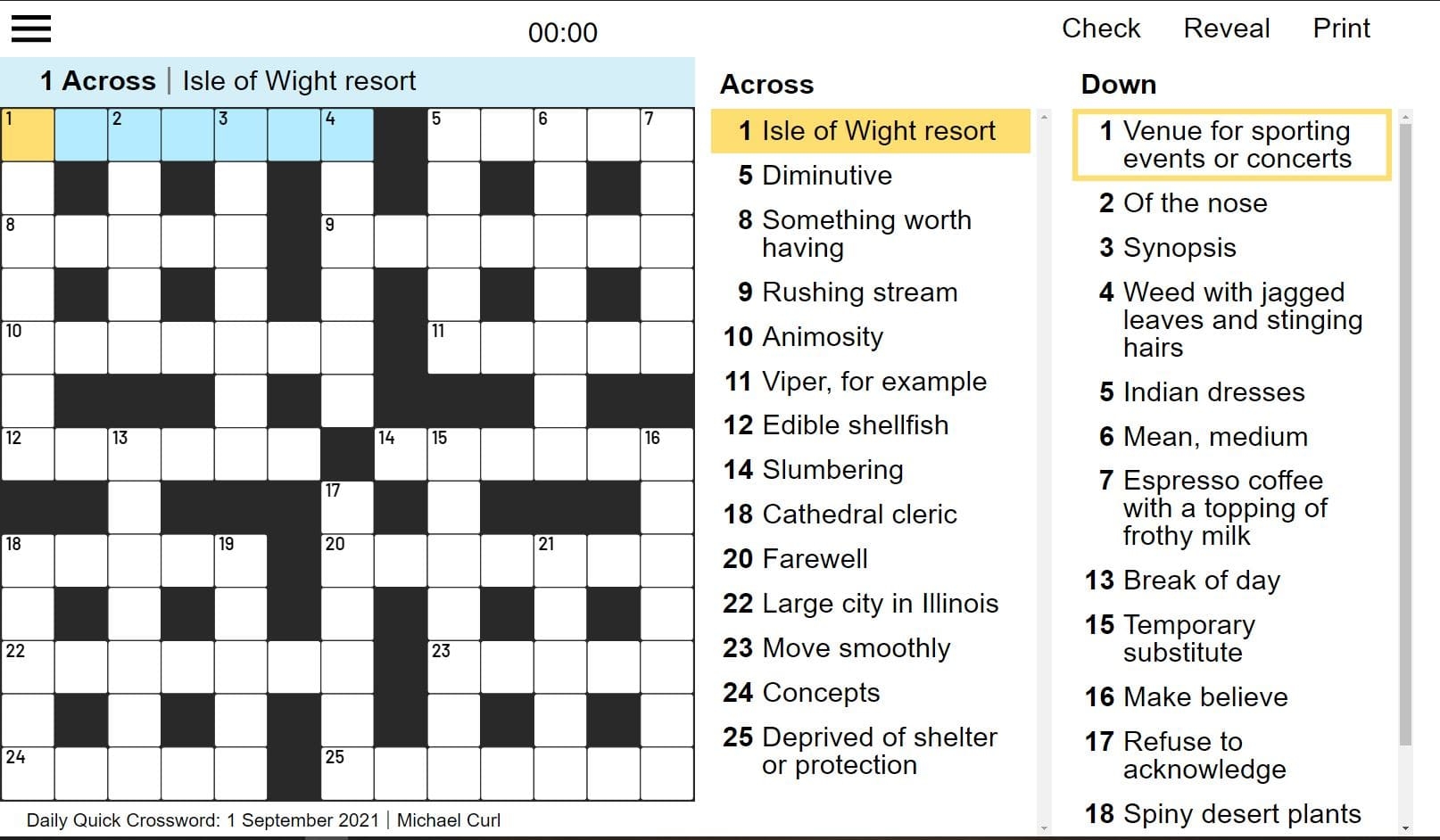 Best Daily Quick Crossword Free Online Game Denver Post