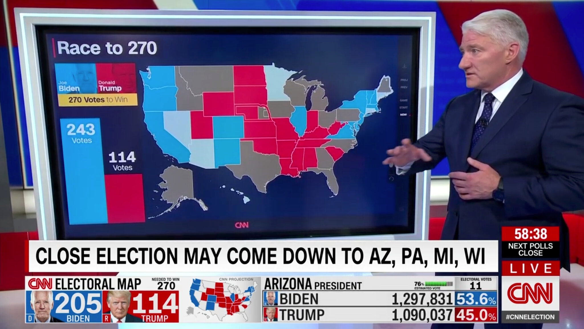 Blue Wave Red Wave Election Night TV Was More Like A Whirlpool The New York Times