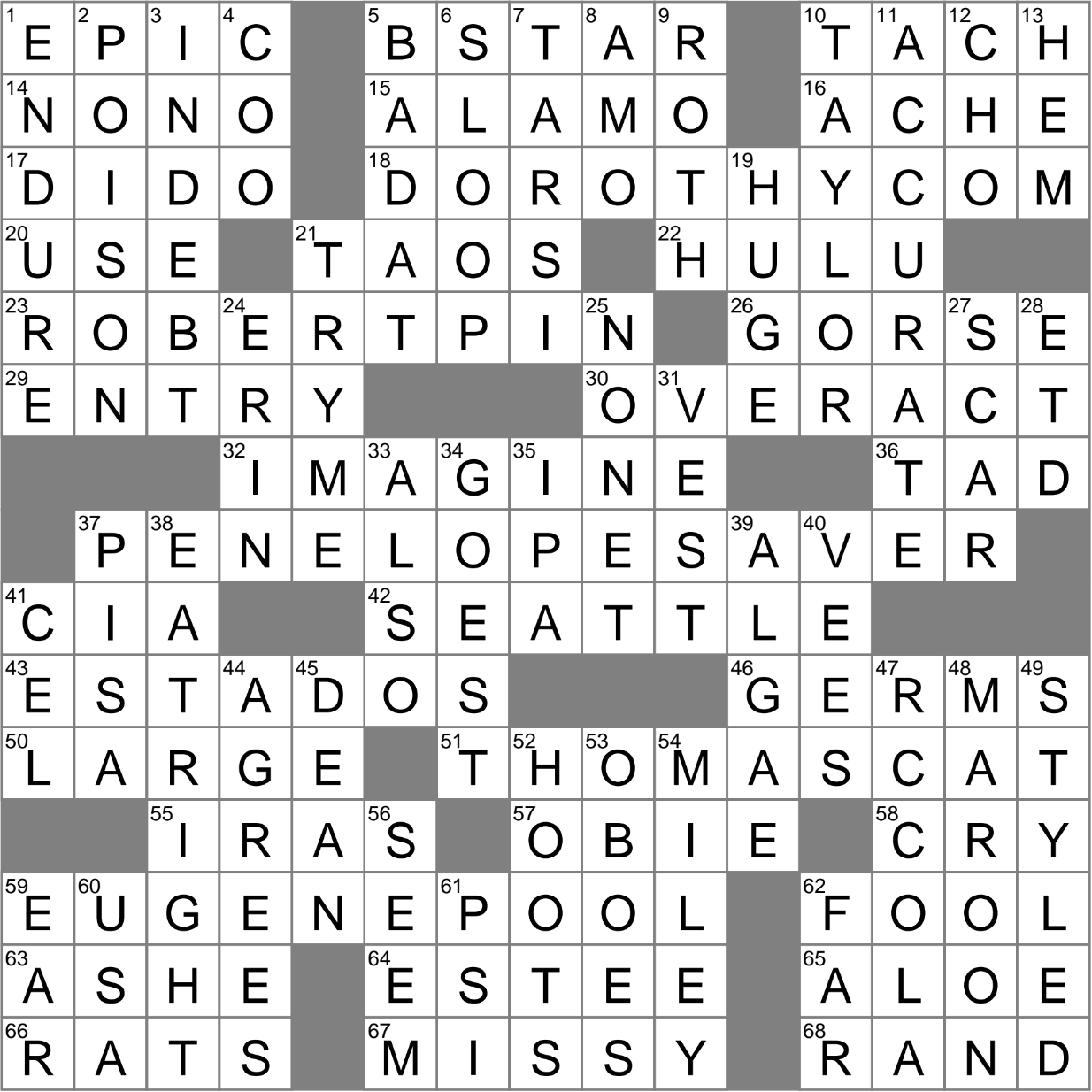 Blue white Heavenly Body Crossword Clue Archives LAXCrossword