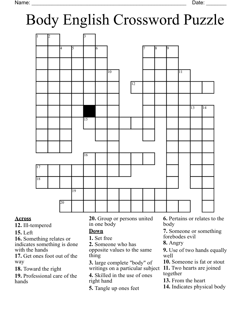 ill tempered crossword clue