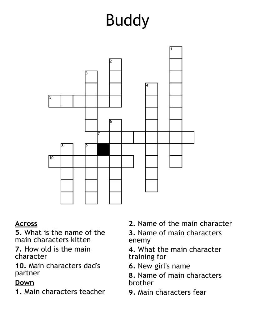 Buddy Crossword WordMint
