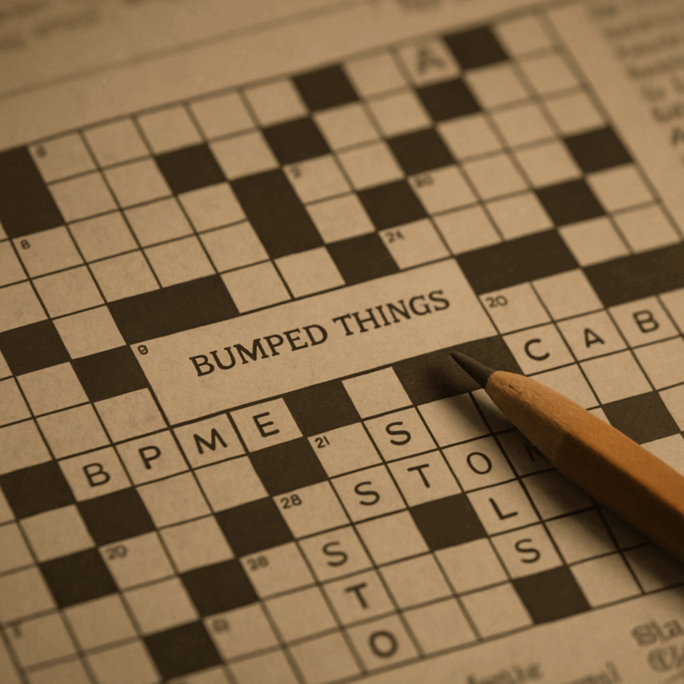 Bumped Things NYT Crossword Solving The Trickiest Clue Of The Week Hanksk9 Social Club