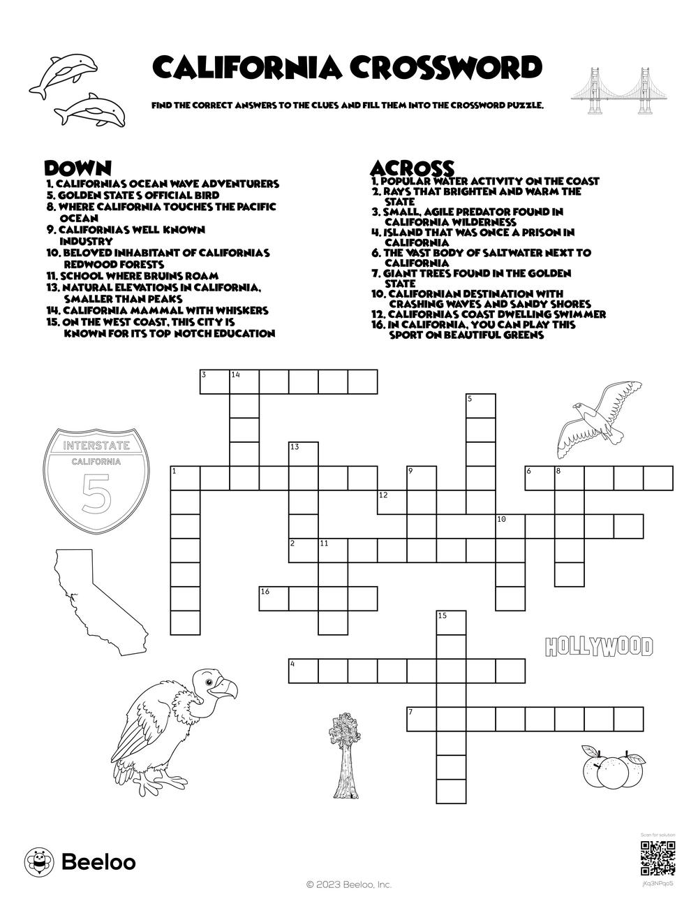 small island crossword clue