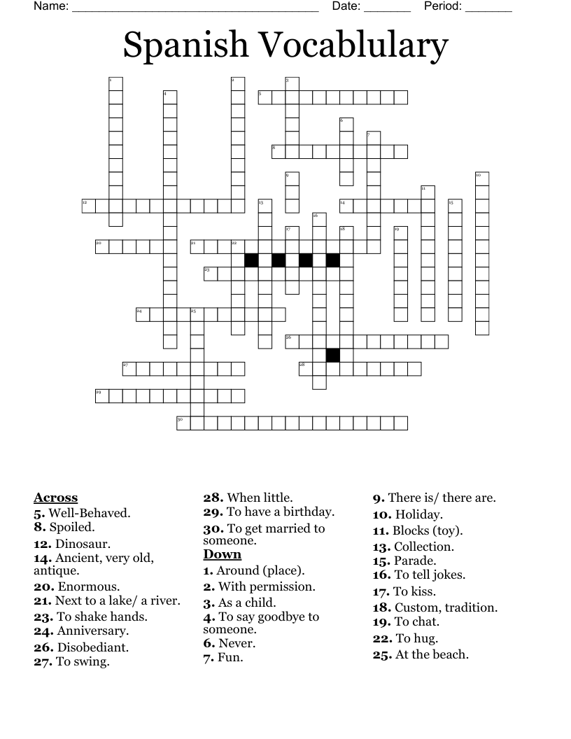 well behaved kids crossword clue
