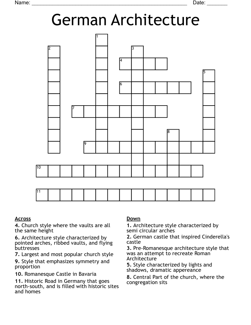crossword clue pointed arch