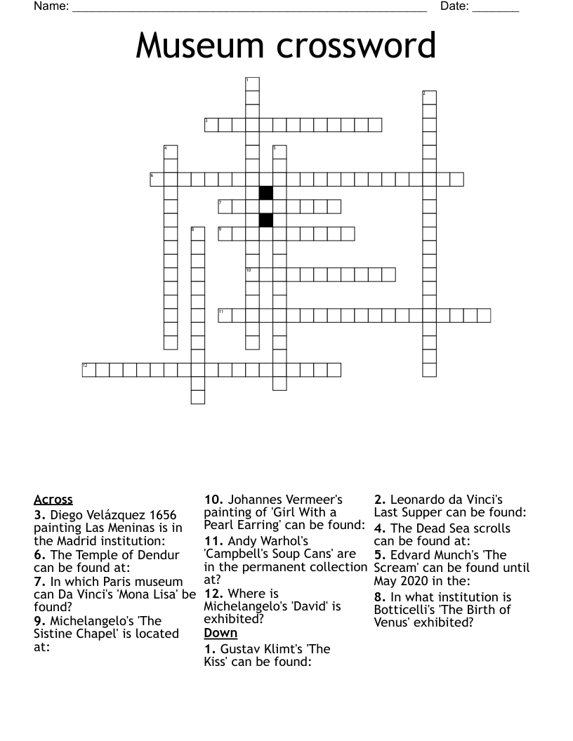 Chasing Vermeer Chp 1 10 Crossword WordMint