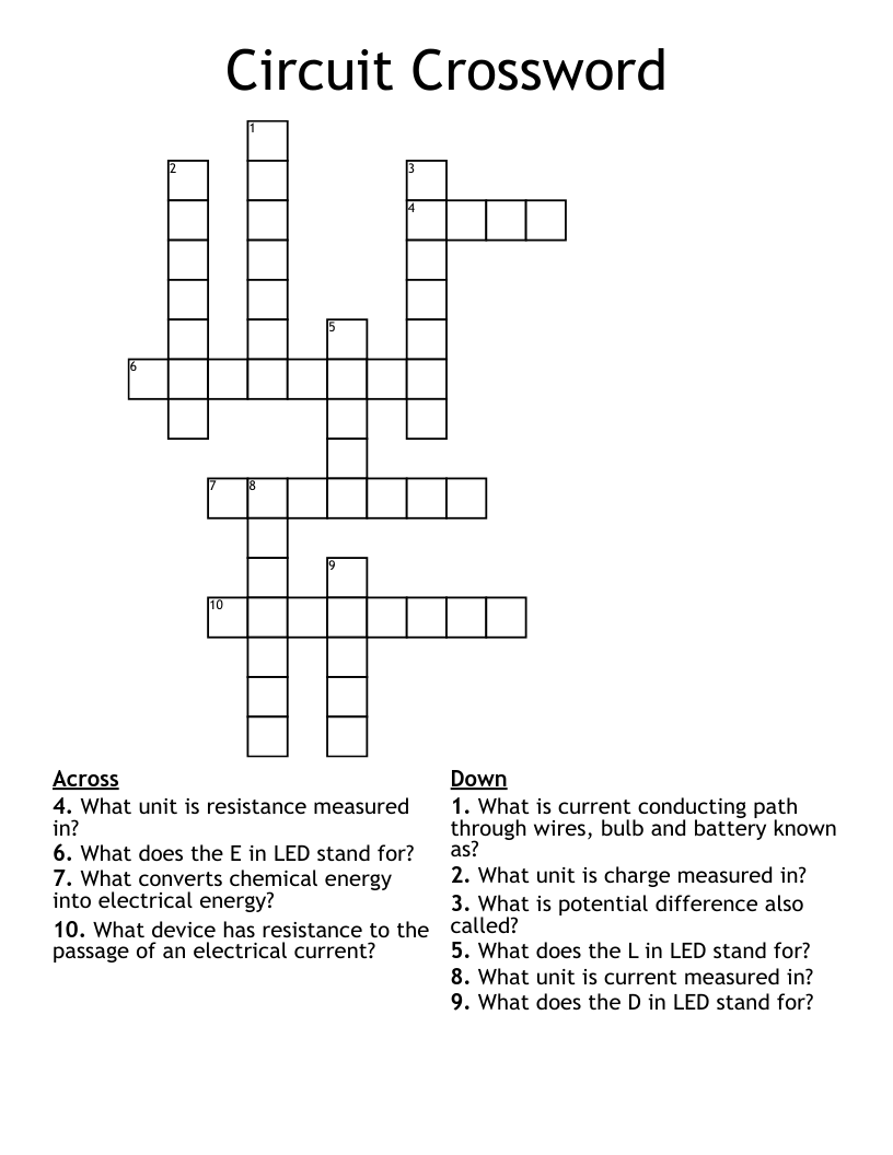 Circuit Crossword WordMint