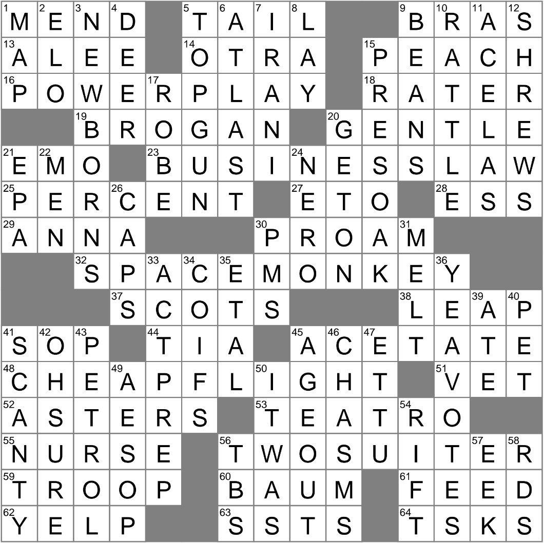 Class For Some HS Juniors Crossword Clue Archives LAXCrossword
