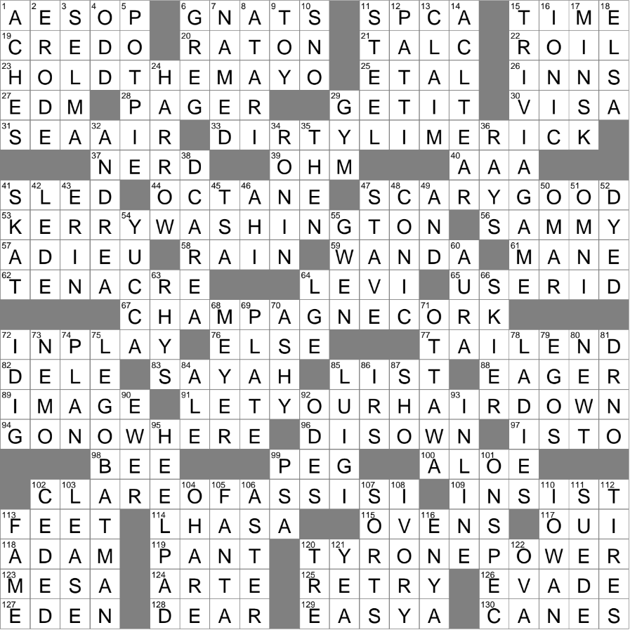 Club Music Genre Familiarly Crossword Clue Archives LAXCrossword