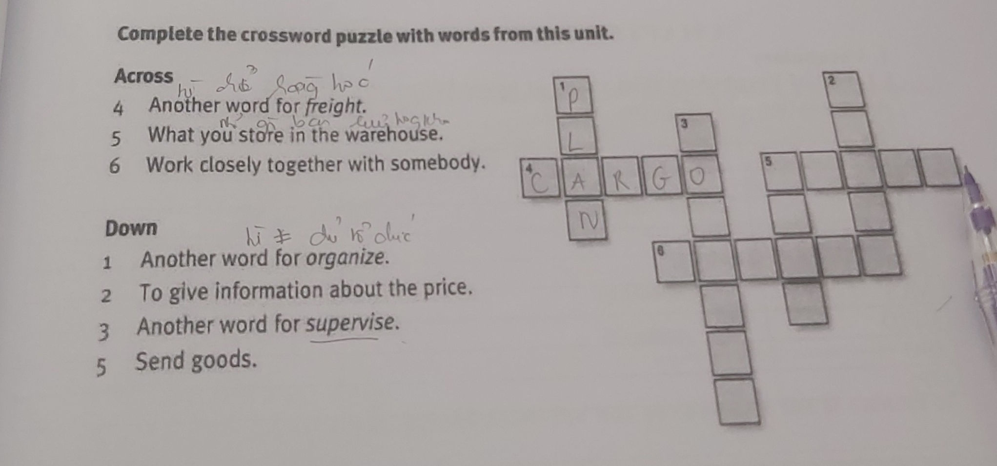 unit of work crossword clue
