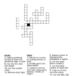 Cooking Terms Crossword WordMint